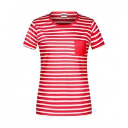 Ladies' T-shirt Striped...